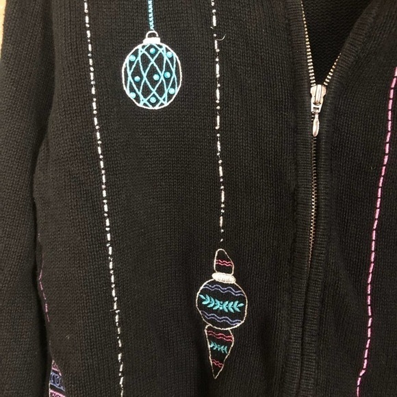 Croft and Barrow Christmas Cardigan Size XL - Picture 2 of 5